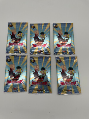 my hero academia heroes clash booster box Lot Of (6) 1st Edition Packs Players need at least 1 My Hero Academia CCG Rival Deck to use the cards within the boosterpacks UniVersus: My Hero Academia -