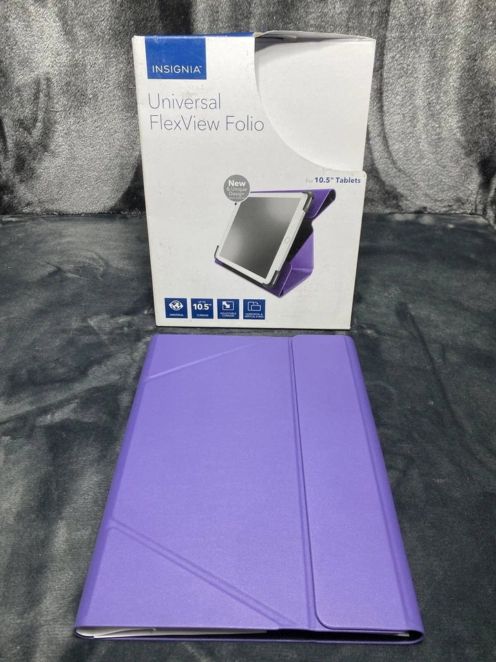 INSIGNIA Universal FlexView Folio For 10.5 Tablet Reader Adjustable Purple - Image 3 of 4