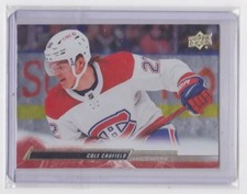 22-23 UD SERIES 1 SILVER FOIL BASE PARALLEL COLE CAUFIELD #93 MONTREAL CANADIENS