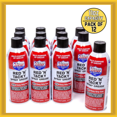 #ad Lucas Oil 11025 Red quot;Nquot; Tacky Spray Grease Aerosol 11 Ounce Capacity Pack of 12 $117.99