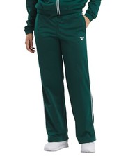 Reebok Women's ID Straight-Leg Tricot Track Pants Collegiate Green Sz-XL