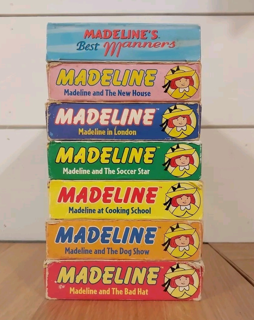♡※前Da1001 ビンテージ メアリーエンゲルブライト オーナメント まとめ MADELINE 7 VHS Lot LONDON Cooking School BAD HAT Dog Show SOCCER