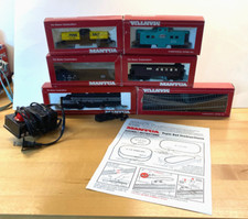 Mantua Train Set. Original Instructions, box, control. Many cars and Locomotive