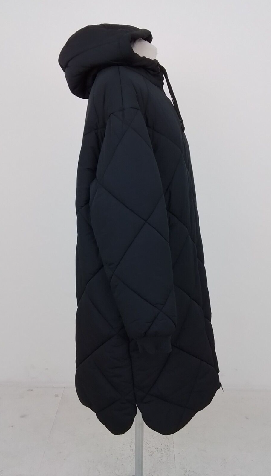 M&S Women's Coat Size 18 Black Quilted Lined Hooded Used F1 eBay