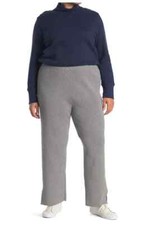 GOOD AMERICAN Palazzo Side Slit Pants Gray HG01 size 4 XL US NWT