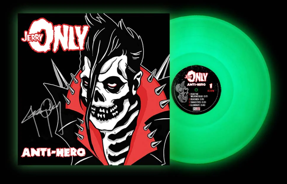 Jerry Only Anti-Hero SIGNED Vinyl LP GLOW IN THE DARK xx/300 NEW