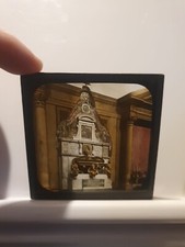 Antique, Glass Lantern Slide, Florence S. Croce Tomb of Michael (GS.7)(24)