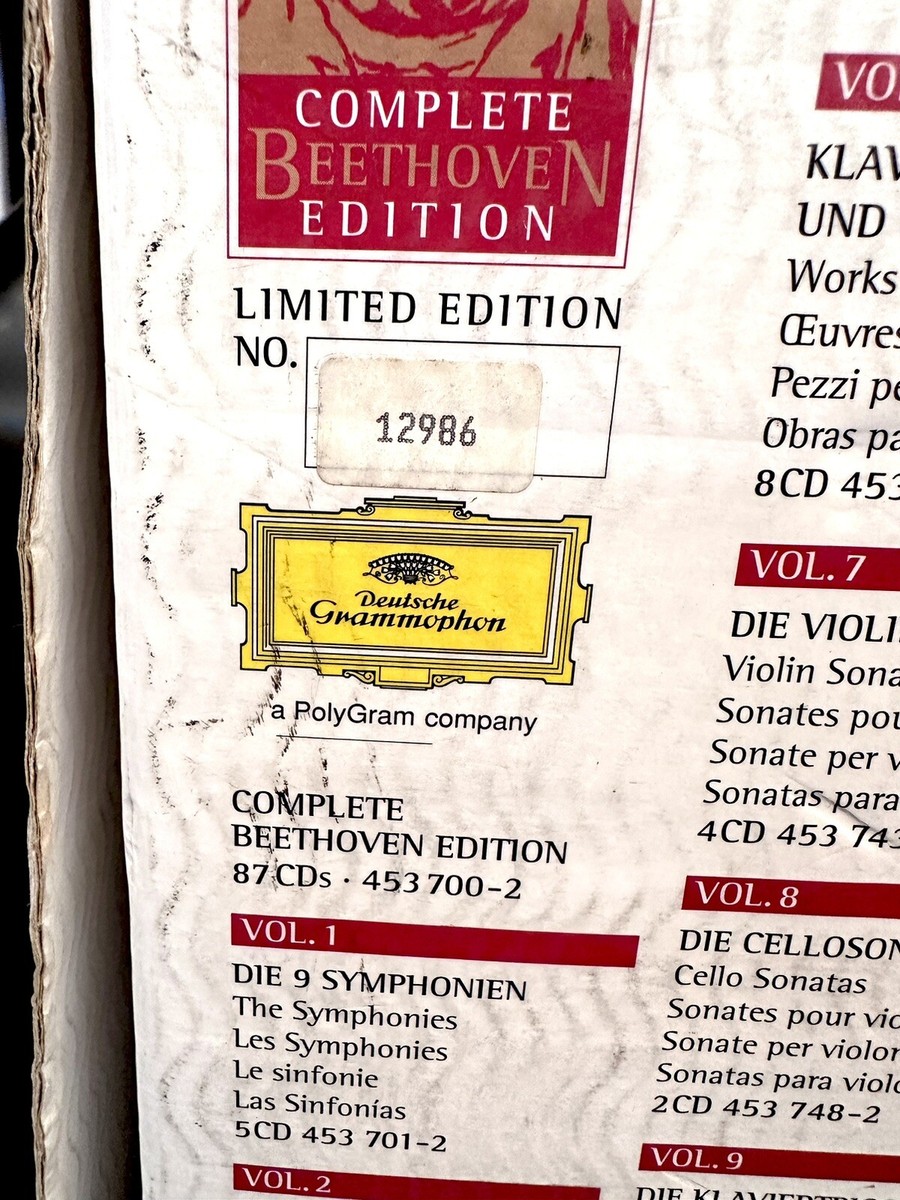 Complete Beethoven Edition Vol 1-20 [Deutsche Grammophon, 87 CD