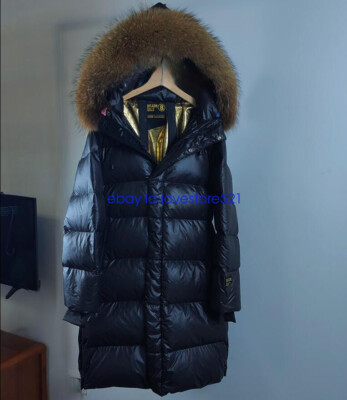 2025 Damen Winter daunen jacke Luxus Echt Waschbär Pelzkragen mantel jacke Parka