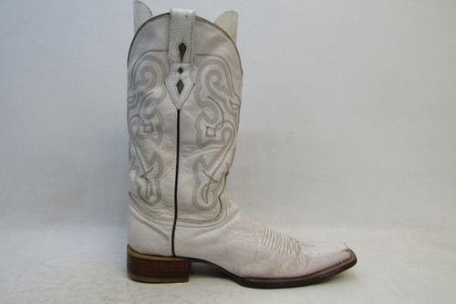 Botas Twinstone para Hombres Talla 8 D Botas Vaqueras de Cuero Blanco Envejecido - Imagen 4 de 11