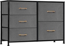 5 Drawer Dresser Storage Organizer Chest Tower Bedroom Living Room Closet