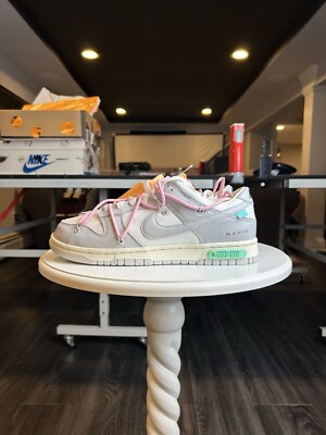 Nike Dunk Low Off White Size 9 Sail Neutral Grey Virgil Abloh New 9 Of 50
