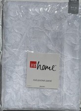 JCP Home 84-in High Quality Floral Lace Light Filtering Sheer Rod Pocket Curtain