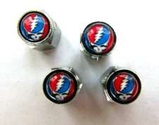 Grateful Dead Tire Caps, Grateful Dead car tire valve stem caps, Grateful Dead