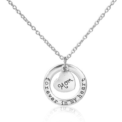 Sexy Sparkles '' Forever In My Heart '' Mothers Day Family Jewelry Necklace