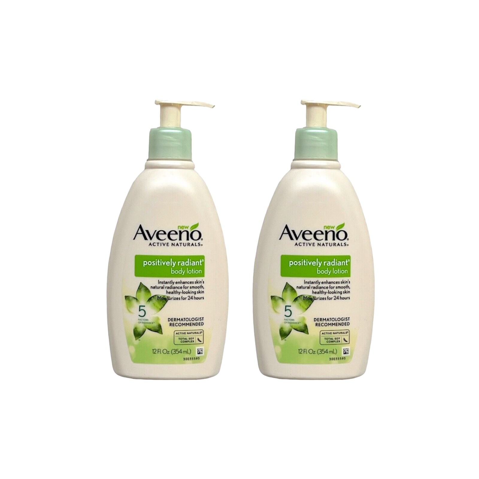 Aveeno Active Naturals Positively Radiant Body Lotion Original Formula 12 oz Ea