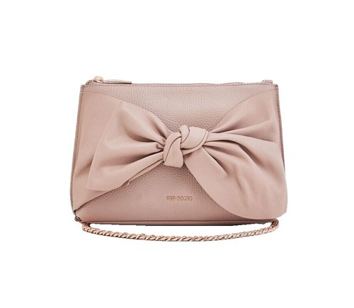 Ted Baker Akija Navy and Rose Gold Quilted Bow Backpack | eBay display picture 1