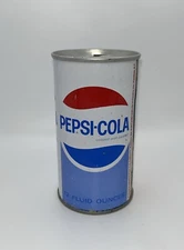 1970s Pepsi-Cola Aluminum Soda Can Flat Top Pull Tab Baltimore