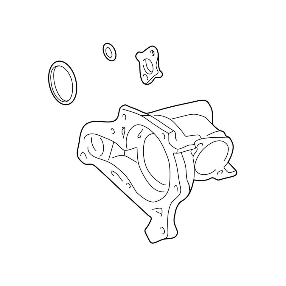 Genuine OEM Engine Water Pump Housing for Toyota 161007918583 - Image 3 of 3