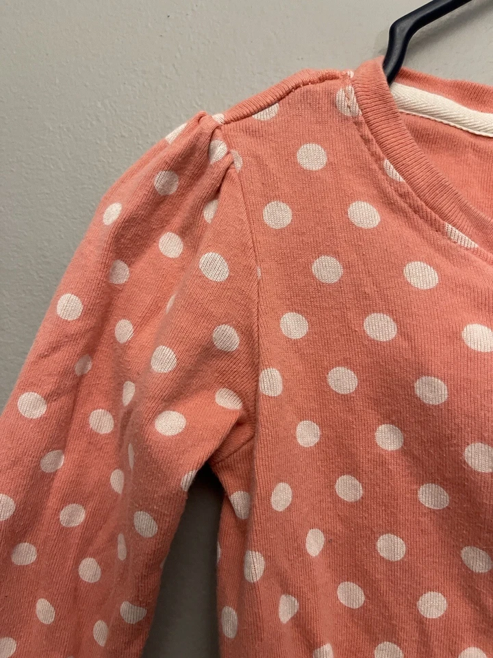 Bebé Gap Bebé Niña Cintura Elástica Lunares 100% Algodón Cremallera 1 Pieza Rosa 6-12M Foto 4 de 4