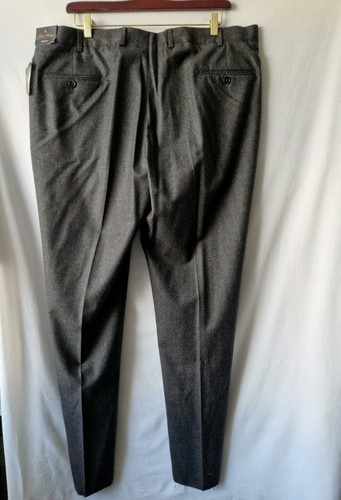 Pantalón Formal Brooks Brothers Gris Cálido Suave Lana Merino Regent Regular W44 - Imagen 8 de 14