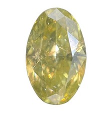 GIA Certified 1.69 Carat Oval Brilliant Fancy Intense Yellow I1 Natural Diamond 2759.76 per carat