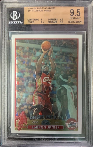 LeBron James Topps Chrome Rookie BGS 9.5 - 2003-04 Topps Chrome Basketball