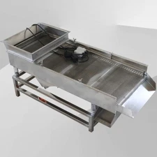 1 PC Straight Vibrating Sieve Screen Shaker 4mm Linear Sifter Machine w/2 Motors