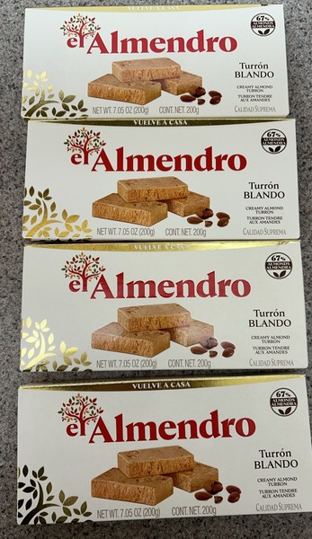 Turrón El Almendro Blando - Turrón de almendra cremosa 7,05 OZ (PAQUETE DE 4) ENVÍO GRATUITO