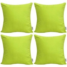 4-Pack 100 Cotton Comfortable Solid Decorative Throw Pillow Case Square Cush...