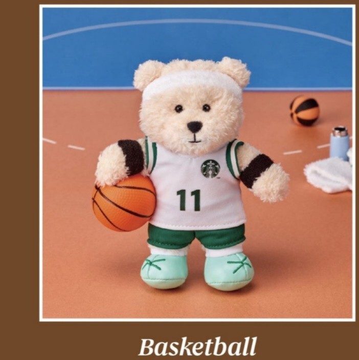 STARBUCKS Korea 2024 Sports Club Bearista Keychain 9 Types
