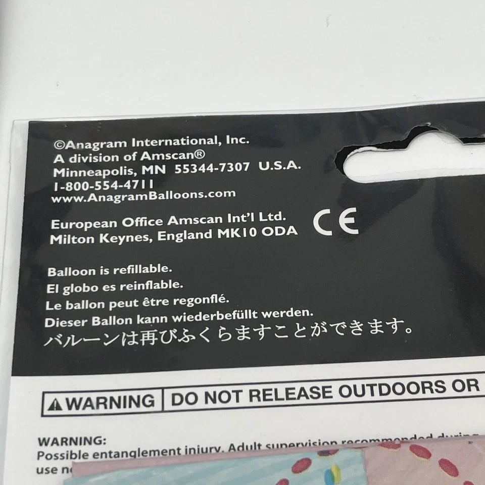 5件套Anagram派对洗礼和洗礼粉红色绿色蓝色箔18英寸气球 — 第 4/4 张图片