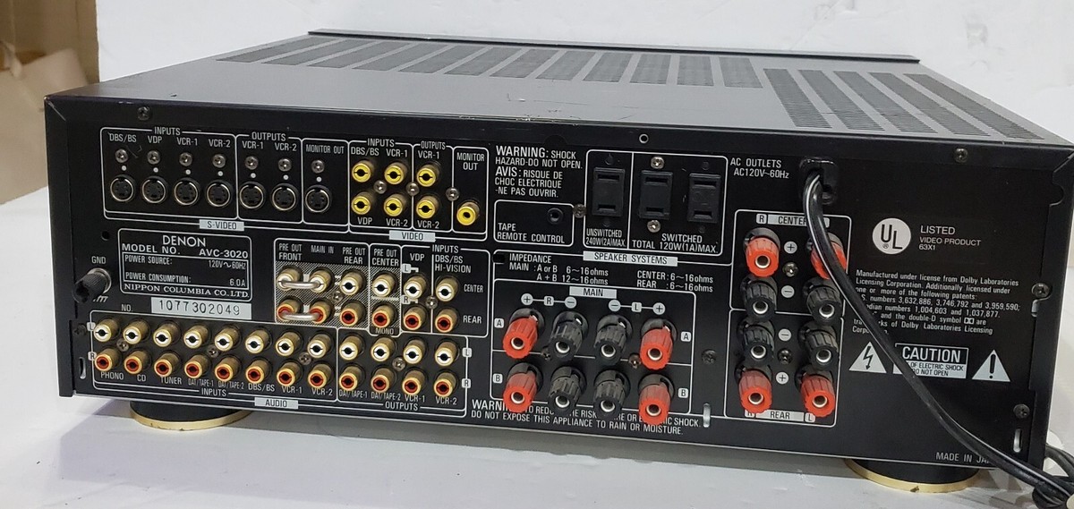 アンプ DENON  AMP Denon AVC-2000 Precision Component Integrated AV Surround