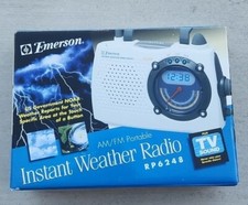 Emerson Instant Weather Band Radio AM/FM TV Sound Model RP6248 New Never Used