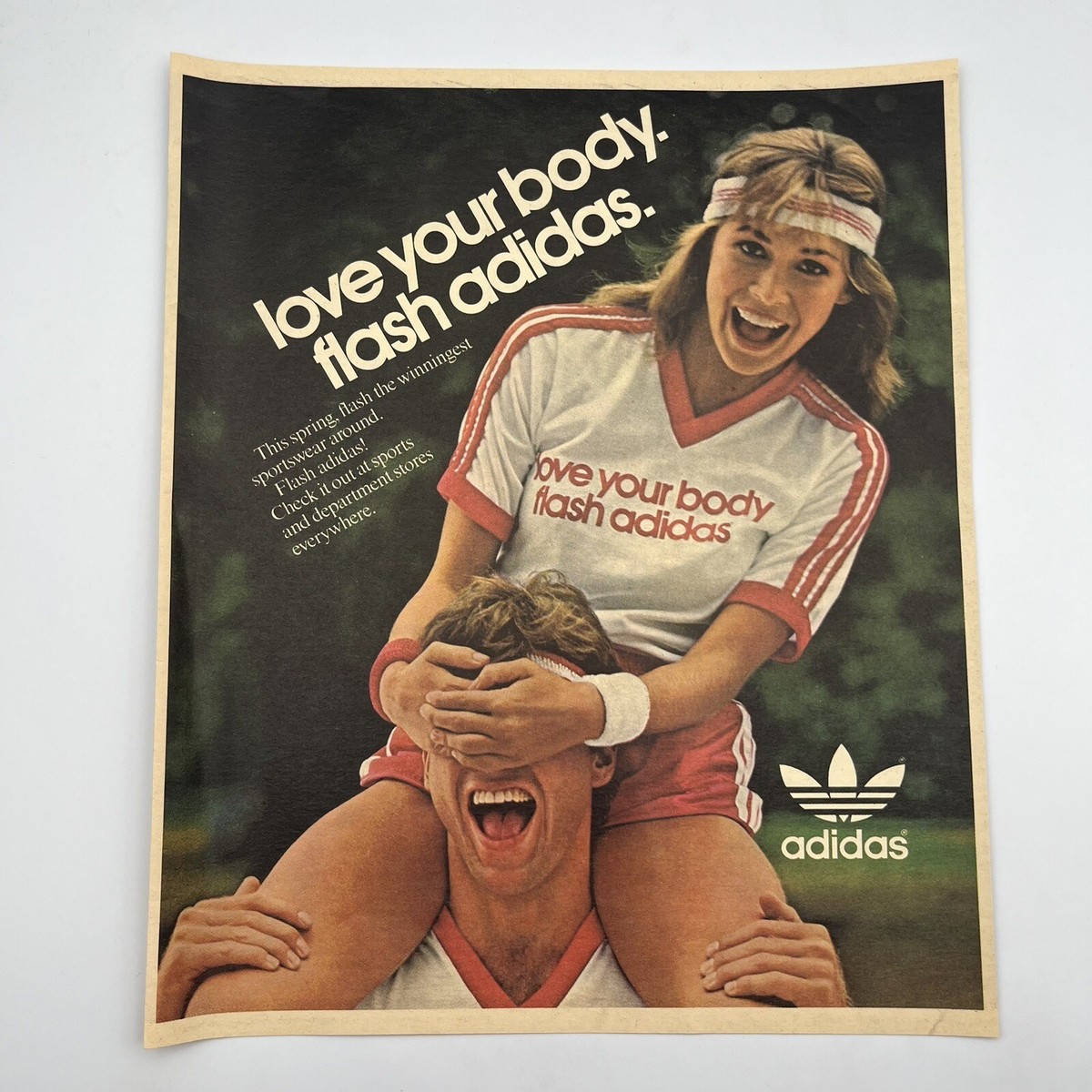 Adidas Sportswear 1982 Vintage Print Ad 10