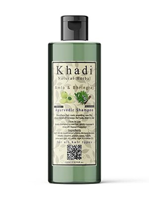Khadi Natural Amla Bhringraj Herbal Shampoo For Men & Women Hair Care 200ml