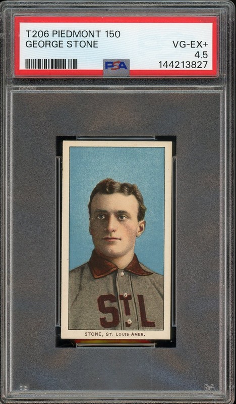 1909-11 T206 - George Stone 150 Back RC PSA 4.5 DEAD CENTERED STUNNING CARD
