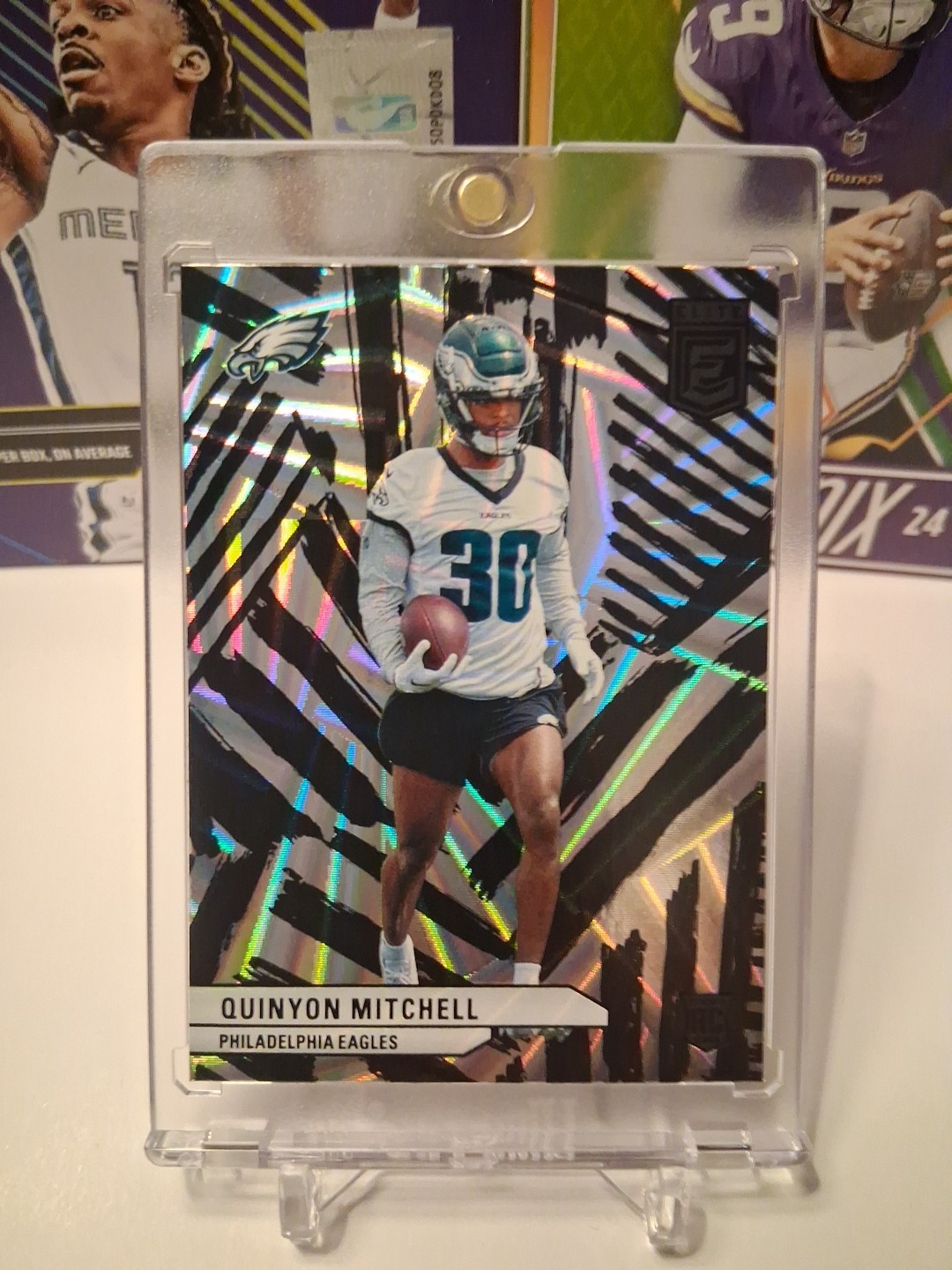 2024 Donruss Elite Quinyon Mitchell Razzle Dazzle #147 RC Case Hit SSP Rookie