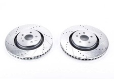 Powerstop For 15-18 Ford Edge Front Evolution Drilled Slotted Rotors - Pair