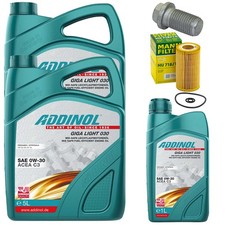 Motoröl Filter Set ADDINOL 0W-30 11 Liter + Schraube für Mercedes Sprinter B906 Motoröl Filter Set ADDINOL 0W-30 11 Liter + Schraube für Mercedes Sprinter B906