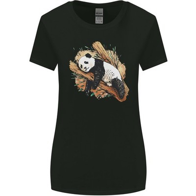 Ein Schlafender Panda Bär Ökologie Tiere Damen Weit Geschnittenes T-Shirt