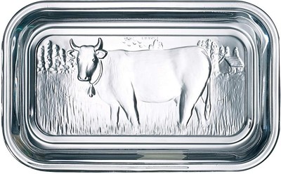 Arc International Luminarc Cow Butter Dish, 6-1/2-Inch by 2-3/4-Inch Clear 