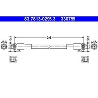 1X Bremsschlauch ATE 83.7813-0295.3 Passend FüR