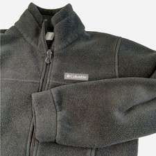 Columbia Youth Small Gray Full Zip Fleece Jacket Steens Mountain Kids Size S