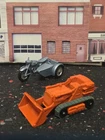 Matchbox Lesney sidecar motorcycle and bulldozer, tracks in very nice shape