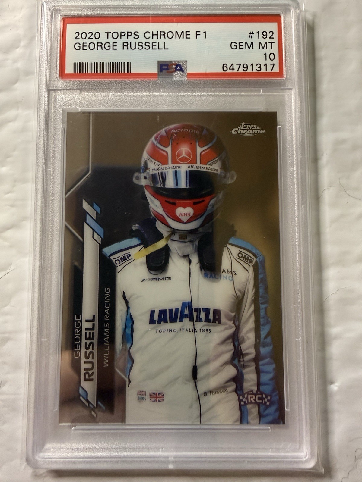 2020 Topps Chrome George Russell PSA 10 Formula 1 #192 Rookie RC F1 GEM MT