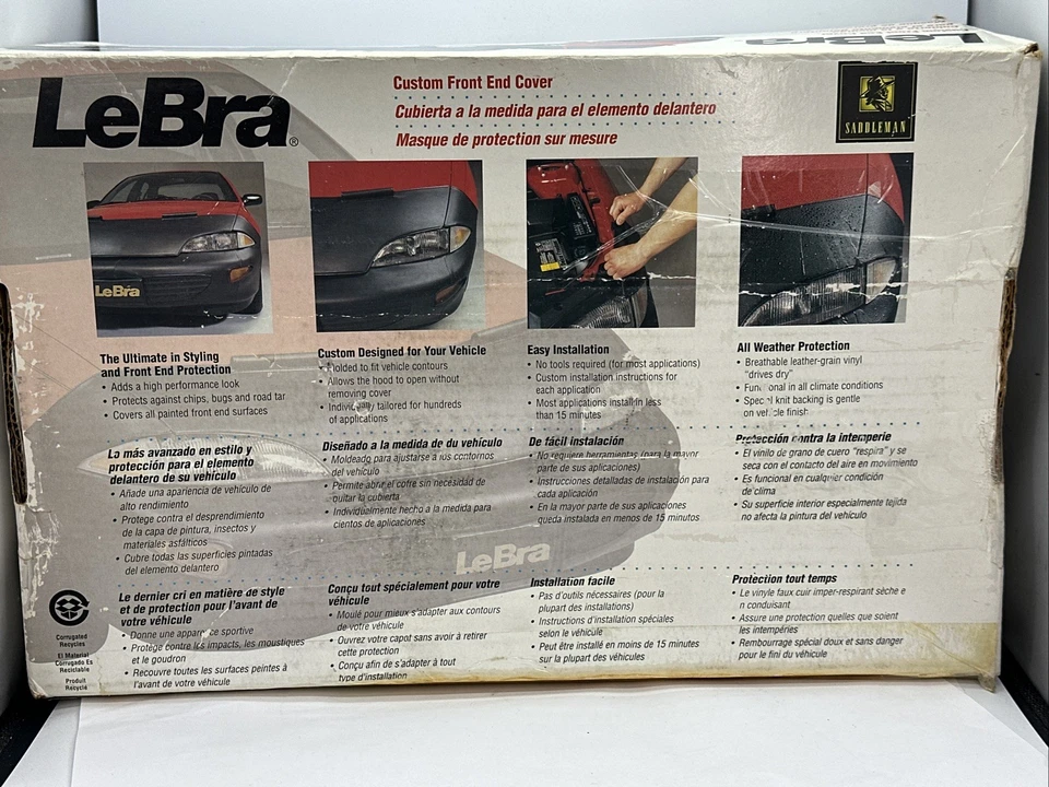 全新 LeBra 前端保护套 适用于 99-00 宝马 323i/328i 轿车 Covercraft 55746-01 — 第 3/4 张图片