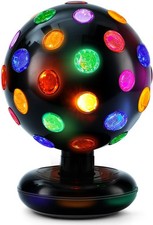 Rotating Disco Ball Light - 11" Spinning Disco Ball with Multi-Colored LED for E