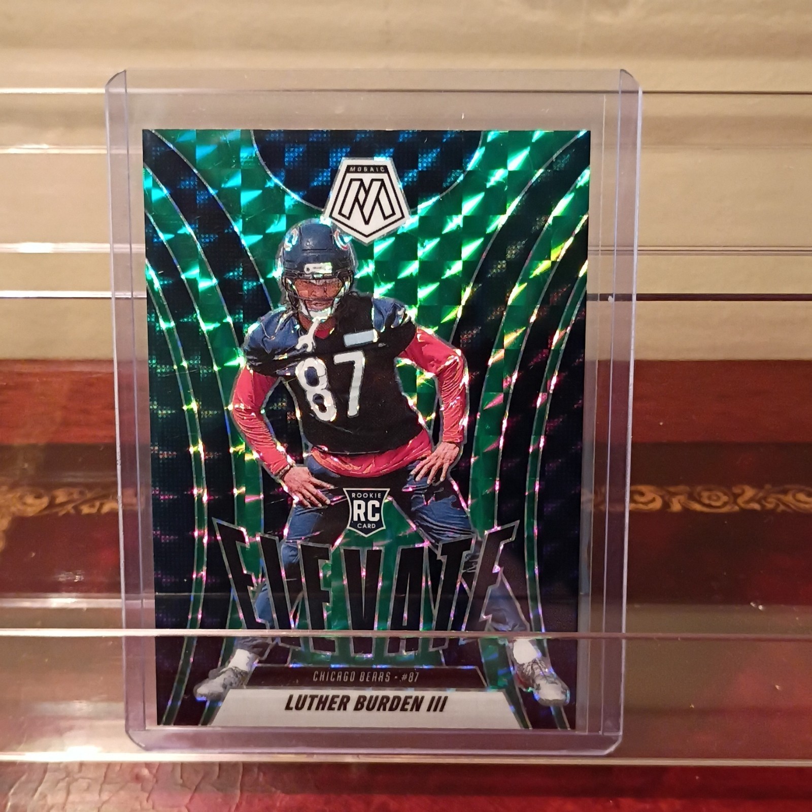 Panini 2025 Mosaic Green Elevate Luther Burden III Bears Rookie #7