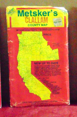 Early 1990's Metsker Map of Clallam County, Washington